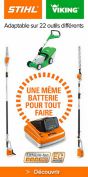 STIHL et VIKING Pub digitale fixe 300x600 px Une même batterie pour tout faire